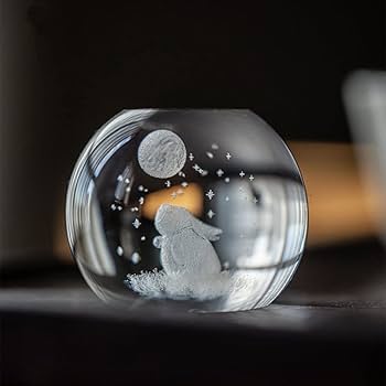 Amazon.co.jp: クリスタルガラス文鎮 キューブ 癒しグッズ 置物